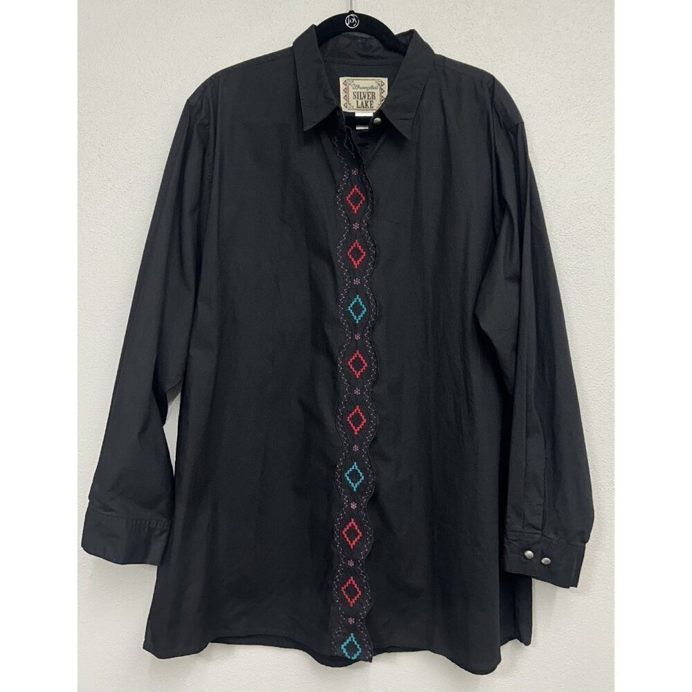 VTG Wrangler Silver Lake Women’s Western Shirt Size 3X Button Up Cowgirl Rodeo